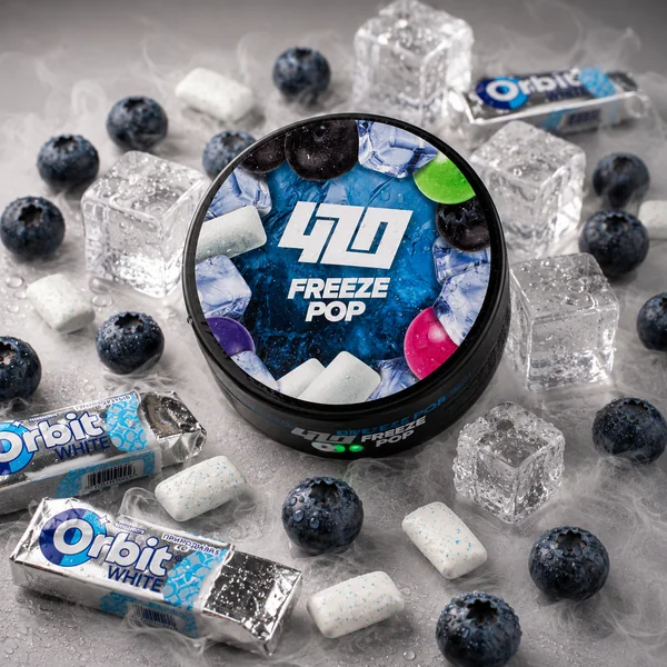 Тютюн 420 Classic Freeze Pop (Орбіт Чорниця Жуйка) 100 гр