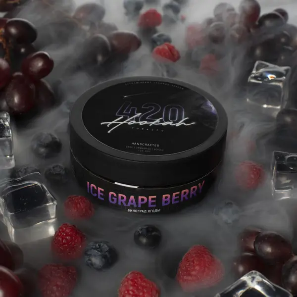 Тютюн 420 Classic Ice Grape Berry (Виноград Ягоди) 100 гр