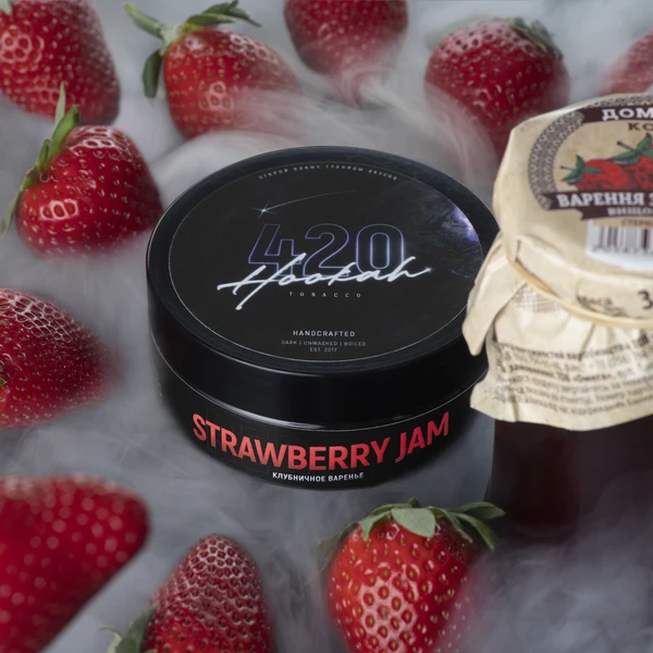 Тютюн 420 Classic Strawberry Jam (Полуничне Варення) 250 гр