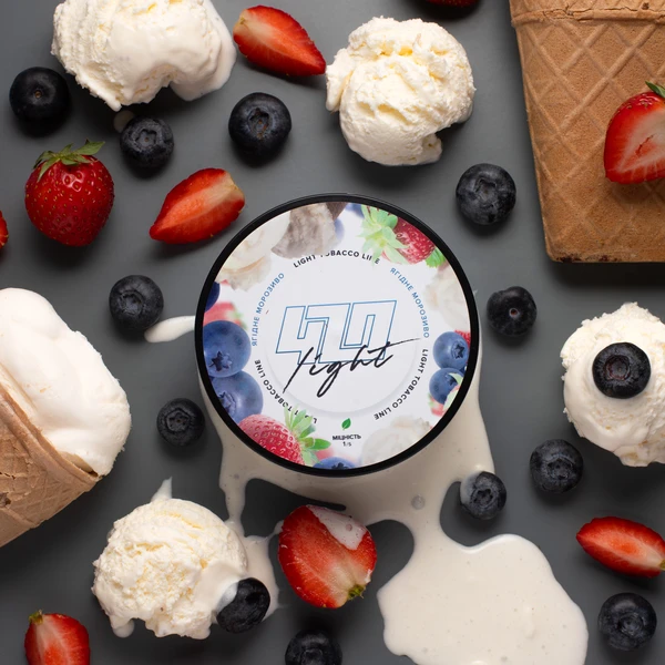 Тютюн 420 Light Berry Ice Cream (Ягідне Морозиво) 100 гр