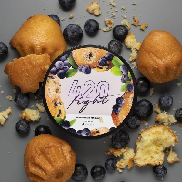 Тютюн 420 Light Blueberry Muffin (Чорничний Маффін) 100 гр