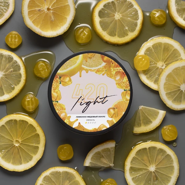Тютюн 420 Light Lemon Honey Halls (Лимонно-Медовий Холлс) 100 гр