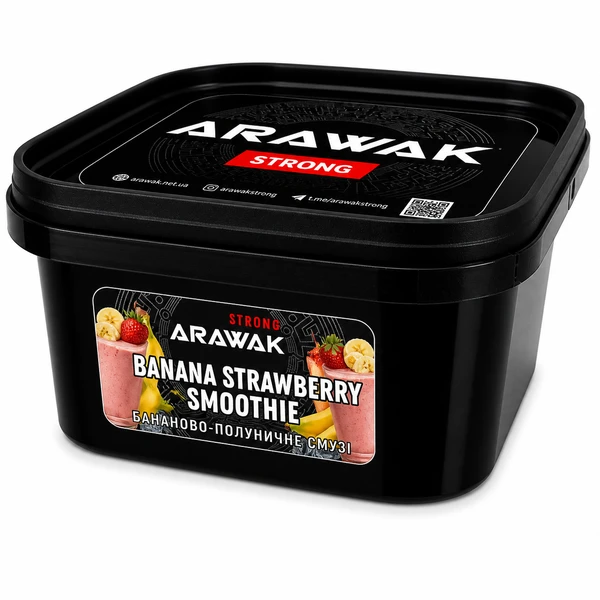 Тютюн Arawak Strong Banana Strawberry Smoothie (Бананово-полуничне смузі) 200 гр