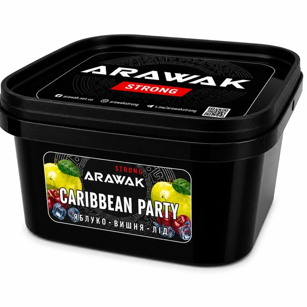Тютюн Arawak Strong Caribbean Party (Яблуко-вишня-лід) 200 гр