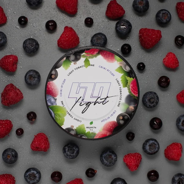 Табак 420 Light Ice Berry (Свежие Ягоды) 250 гр