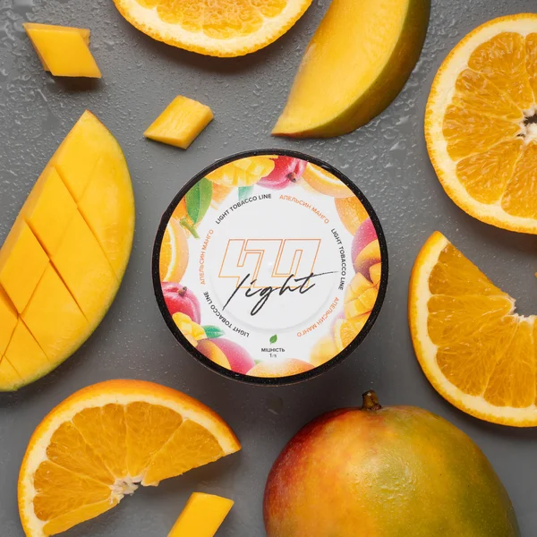 Табак 420 Light Orange Mango (Апельсин Манго) 100 гр