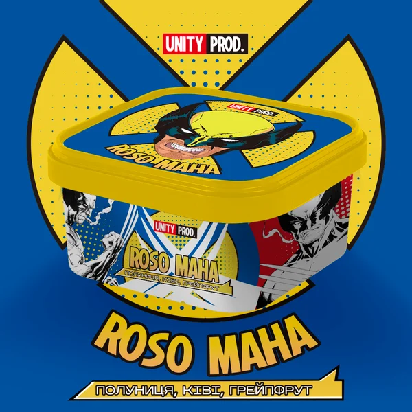 Табак Unity Roso Maha (Клубника, Киви, Грейпфрут) 250 гр